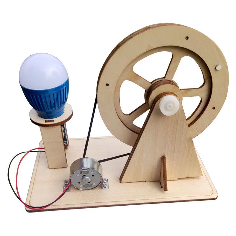 Renewable Energy Model - Hand-cranked Generator Handmade Diy Material Physics