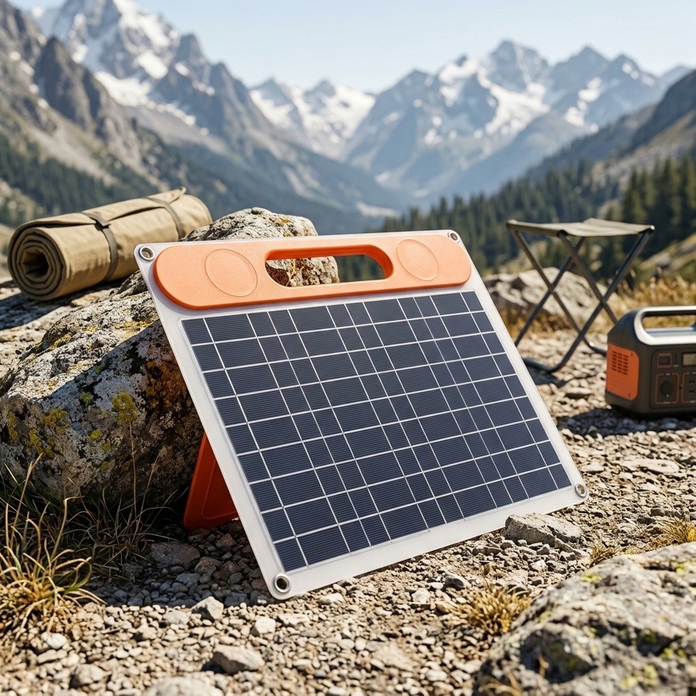 Folding Solar Panel - 30W Monocrystalline Solar Panel Single Fold