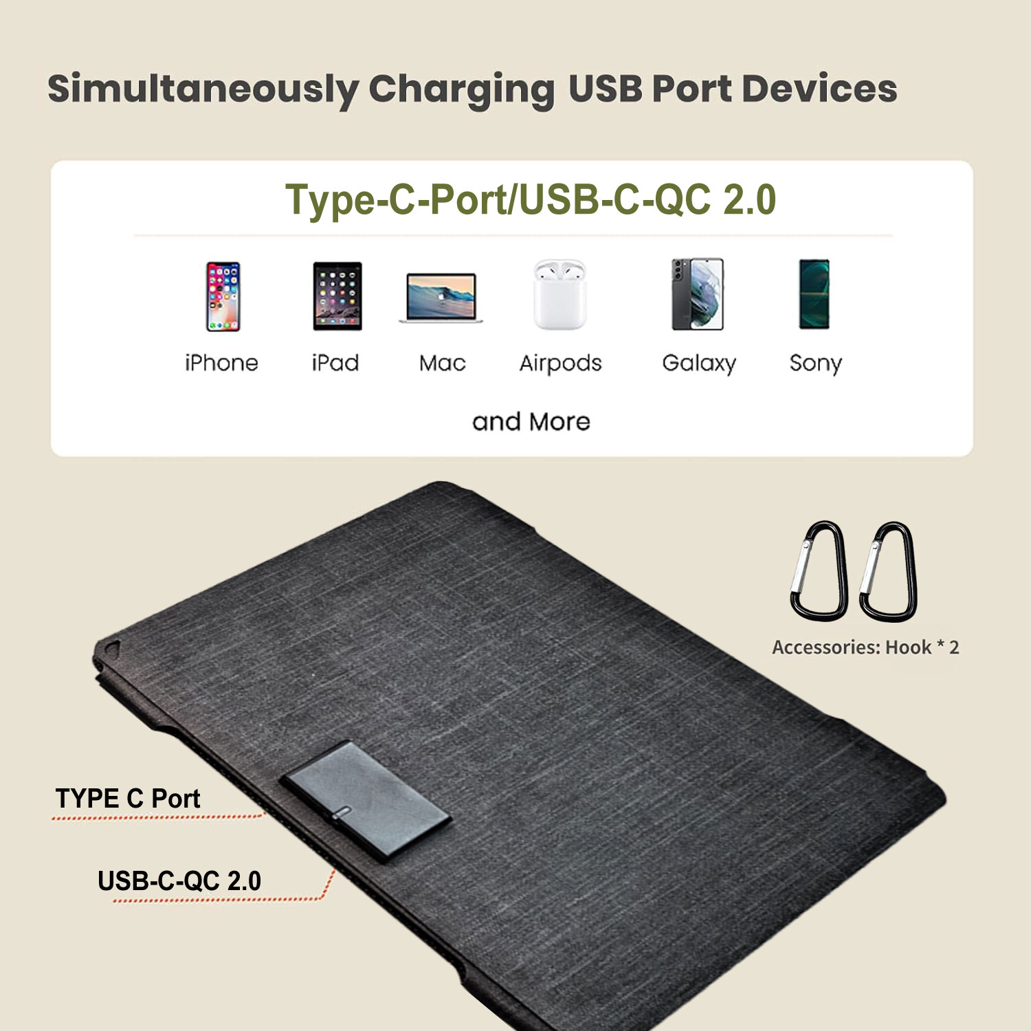 35W Portable Solar Panel, Fold - Folding Solar Panel ulasan dan harga