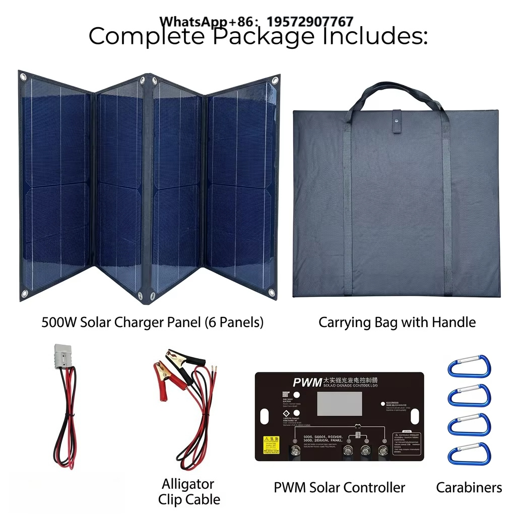 500W 5-Fold Solar Panel 18V/36 - Folding Solar Panel ulasan dan harga