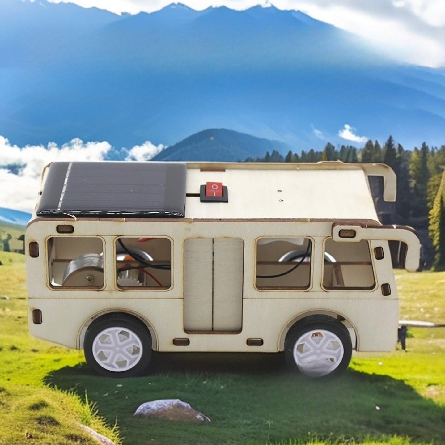 DIY Solar Powered Bus Assembly - Renewable Energy Model ulasan dan harga