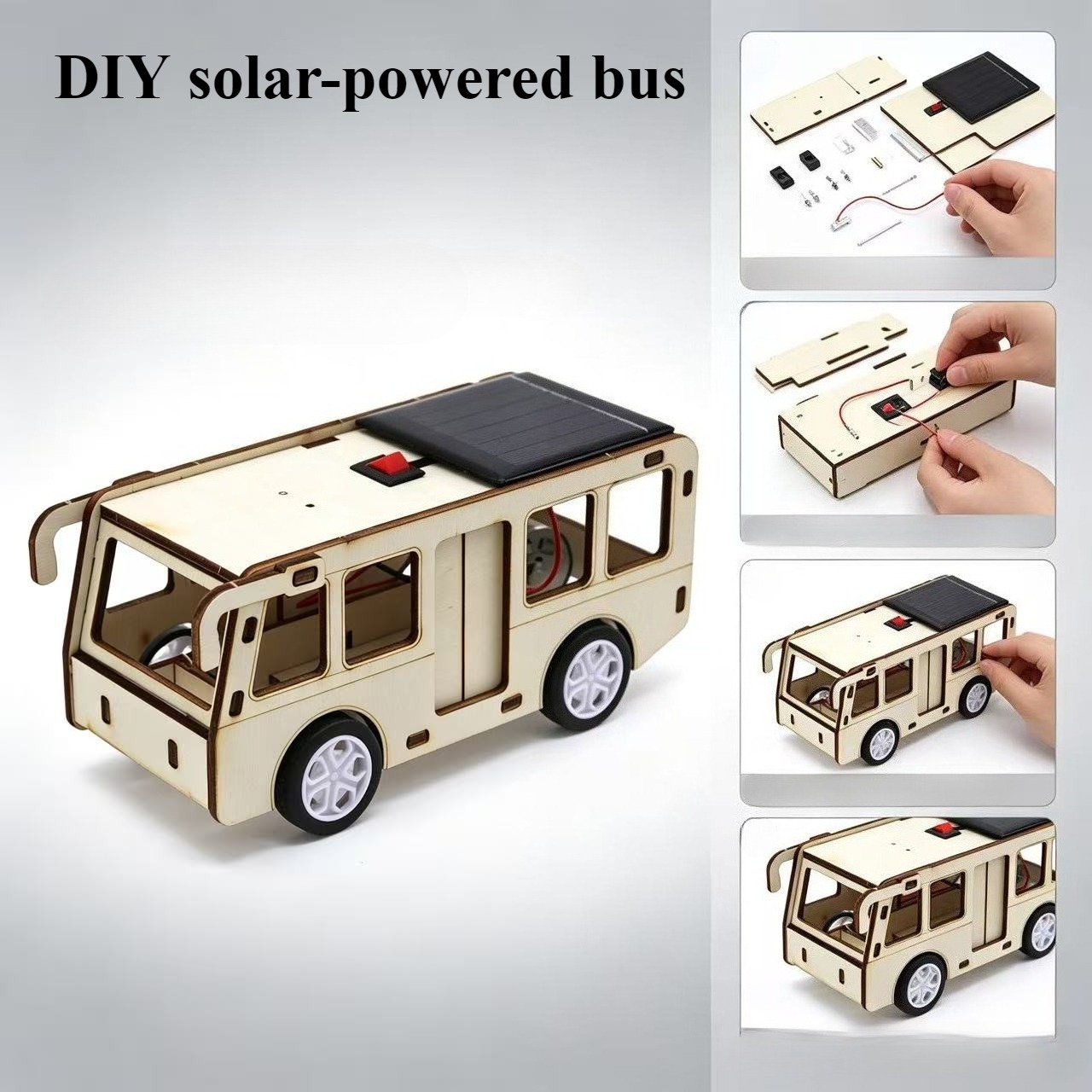 DIY Solar Powered Bus Assembly - Renewable Energy Model ulasan dan harga