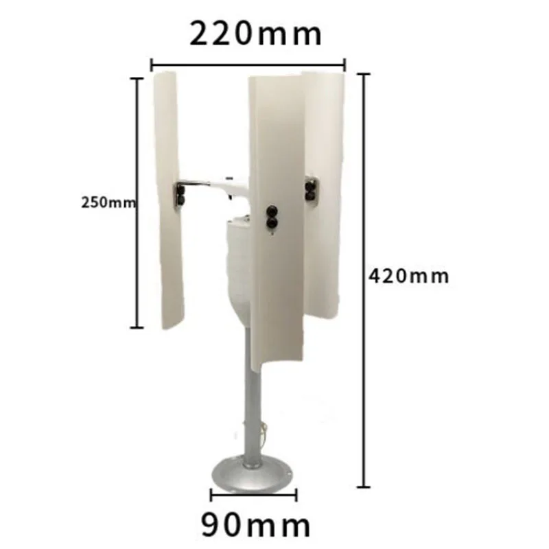 Vertical Five-Blade Wind Gener - Renewable Energy Model ulasan dan harga